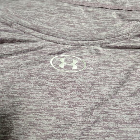 380. Under Armour Size Small Purple Heather Heat Gear - Picture 4 of 7